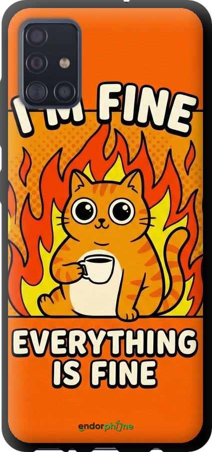 TPU чехол Funny Cat для Samsung Galaxy A51 2020 A515F - 6786b-1827 изображение 