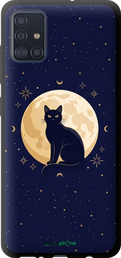 TPU чехол Cute Cat Celestial/Witchy для Samsung Galaxy A51 2020 A515F - 6787b-1827 изображение 