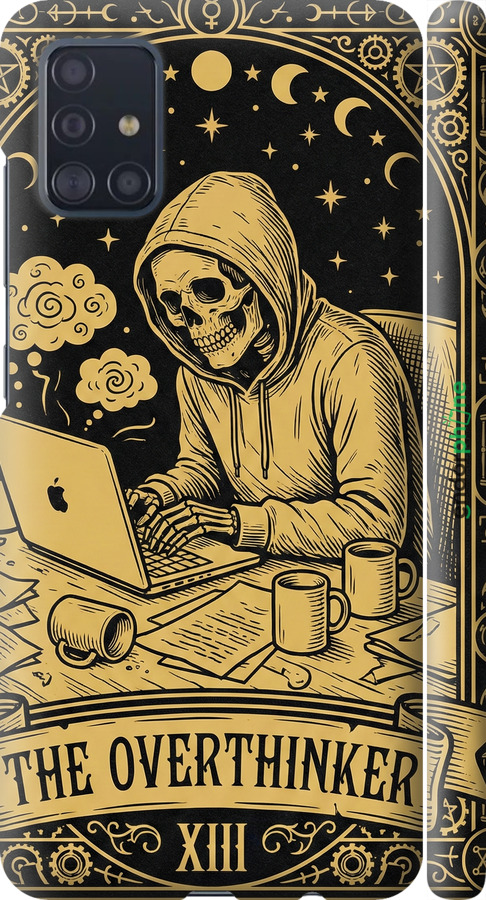 3D пластиковый матовый чехол The Overthinker для Samsung Galaxy A51 2020 A515F - 6774m-1827 изображение 