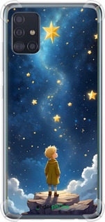 Силіконовий протиударний с посиленими кутами чехол Маленький принц для Samsung Galaxy A51 2020 A515F - 6326sp-1827 изображение 