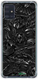Силіконовий протиударний с посиленими кутами чехол Вороня лють для Samsung Galaxy A51 2020 A515F - 6474sp-1827 изображение 