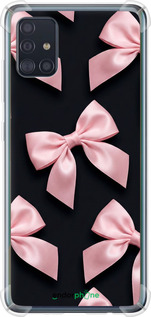Силикон с усиленными углами чехол Coquette Ribbons Dark Coquette для Samsung Galaxy A51 2020 A515F - 6767sp-1827 изображение 