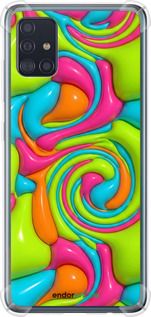 Силіконовий протиударний с посиленими кутами чехол Y2K Jelly Dream для Samsung Galaxy A51 2020 A515F - 6780sp-1827 изображение 