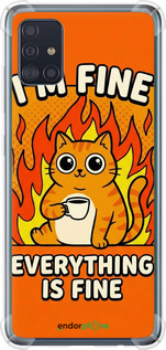 Силіконовий протиударний с посиленими кутами чехол Funny Cat для Samsung Galaxy A51 2020 A515F - 6786sp-1827 изображение 