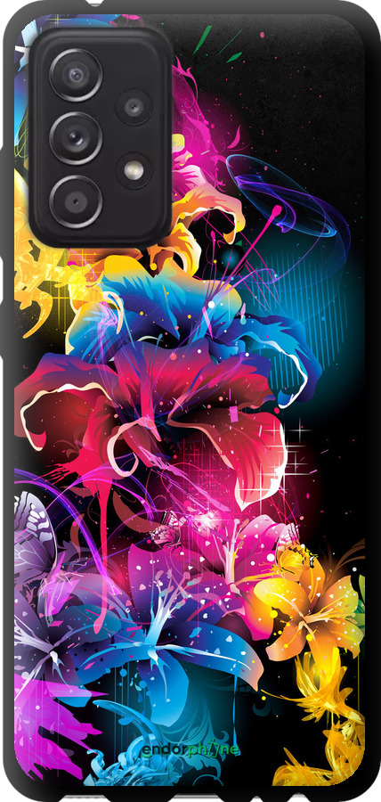 TPU чехол Абстрактні квіти для Samsung Galaxy A52s 5G A528B - 511b-2583 изображение 