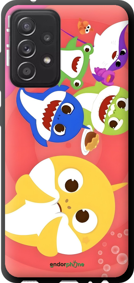 TPU чехол Бейби Шаркс для Samsung Galaxy A52s 5G A528B - 6305b-2583 изображение 