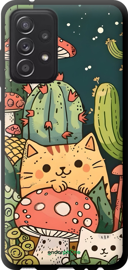 TPU чехол Коти гриби для Samsung Galaxy A52s 5G A528B - 6321b-2583 изображение 
