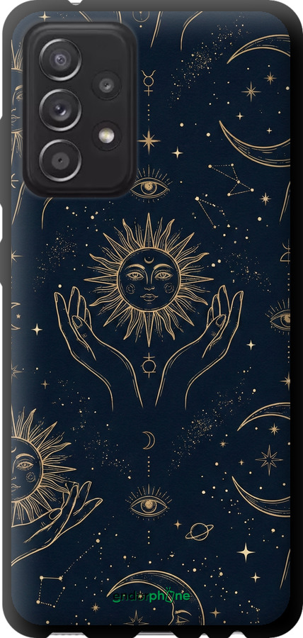 TPU чехол Celestial Harmony: Sun & Moon Gold Mystic Pattern для Samsung Galaxy A52 - 6778b-2251 изображение 
