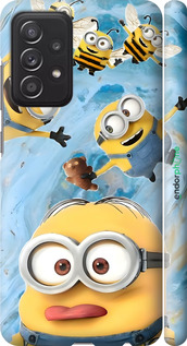 3D пластиковый матовый чехол Миньоны для Samsung Galaxy A52s 5G A528B - 6386m-2583 изображение 