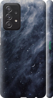 3D пластиковий матовий чехол Сині хмари, Синій місяць для Samsung Galaxy A52 - 6398m-2251 изображение 