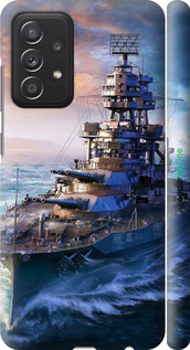 3D пластиковий матовий чехол Військовий корабель, world of tanks, wargaming для Samsung Galaxy A52s 5G A528B - 6461m-2583 изображение 