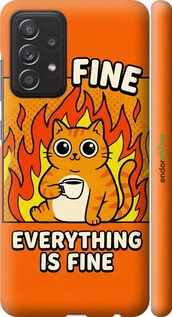 3D пластиковий матовий чехол Funny Cat для Samsung Galaxy A52s 5G A528B - 6786m-2583 изображение 