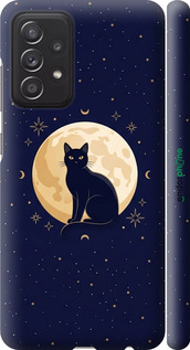 3D пластиковий матовий чехол Cute Cat Celestial/Witchy для Samsung Galaxy A52s 5G A528B - 6787m-2583 изображение 