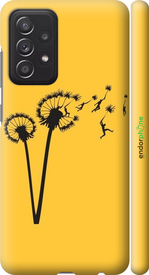 3D пластиковий матовий чехол Мінімалізм кульбаби для Samsung Galaxy A52s 5G A528B - 6449m-2583 изображение 