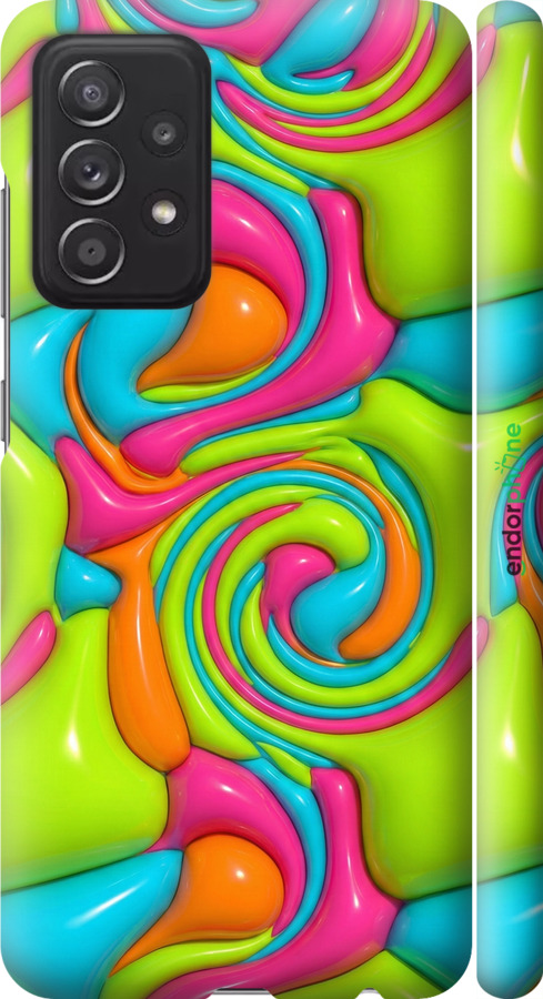 3D пластиковый матовый чехол Y2K Jelly Dream для Samsung Galaxy A52 - 6780m-2251 изображение 