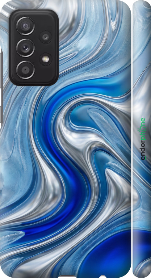 3D пластиковий матовий чехол Liquid Chrome для Samsung Galaxy A52s 5G A528B - 6781m-2583 изображение 