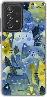 Чохол Bumper чехол Із зображенням котячого лісу для Samsung Galaxy A52 - 6447pc-2251 изображение 