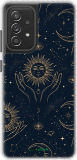 Чехол Bumper чехол Celestial Harmony: Sun & Moon Gold Mystic Pattern для Samsung Galaxy A52 - 6778pc-2251 изображение 