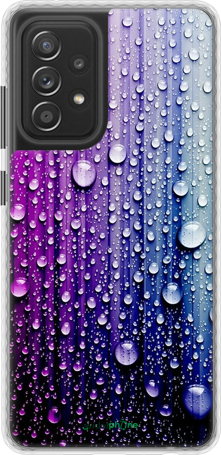 

Чохол Bumper чохол "Краплини води" для Samsung Galaxy A52, Синій