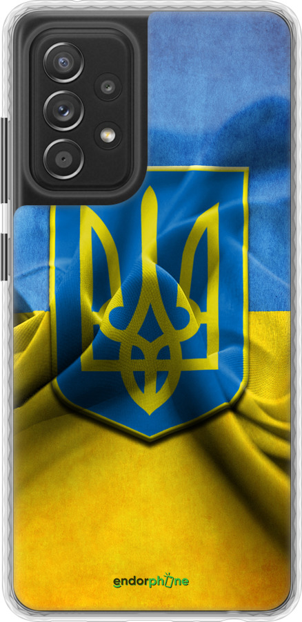 

Чохол Bumper чохол "Прапор та герб України" для Samsung Galaxy A52, Блакитний