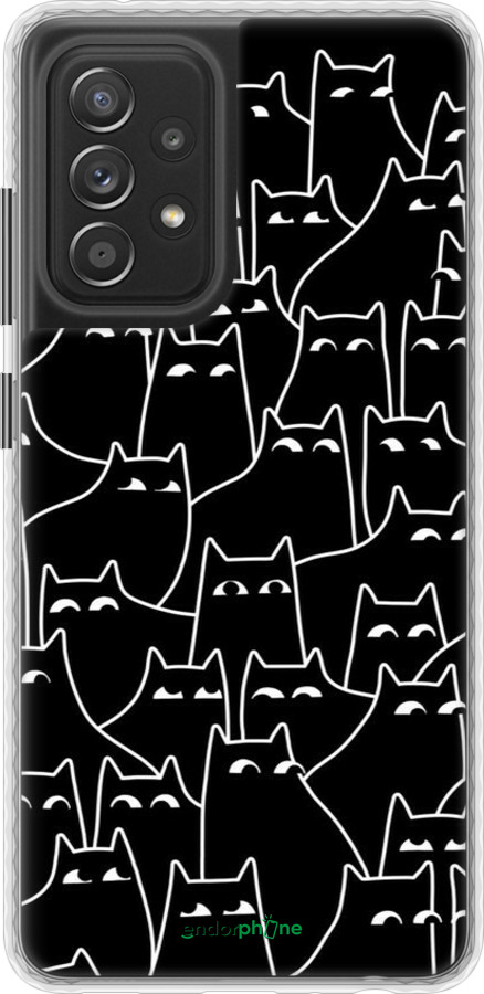 Чохол Bumper чехол Із зображенням кішок для Samsung Galaxy A52 - 6470pc-2251 изображение 
