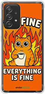 Силикон с усиленными углами чехол Funny Cat для Samsung Galaxy A52s 5G A528B - 6786sp-2583 изображение 