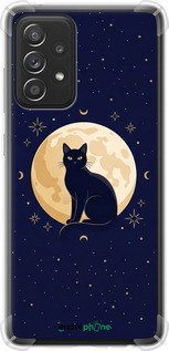Силикон с усиленными углами чехол Cute Cat Celestial/Witchy для Samsung Galaxy A52s 5G A528B - 6787sp-2583 изображение 