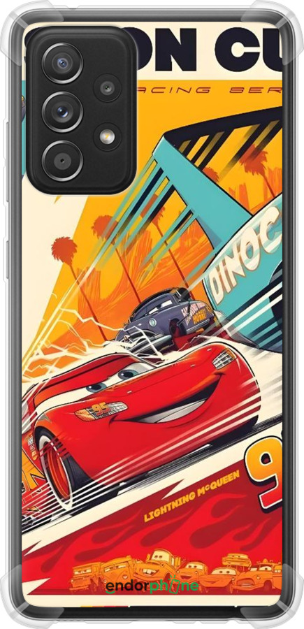 Силикон с усиленными углами чехол Тачки для Samsung Galaxy A52s 5G A528B - 6288sp-2583 изображение 
