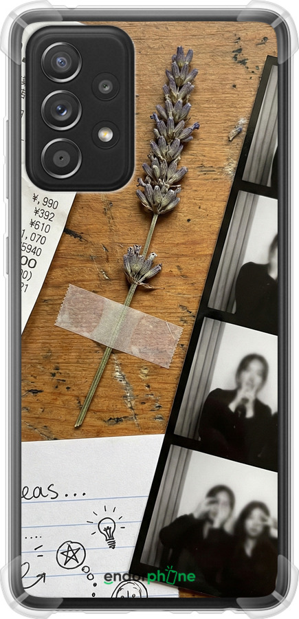 Силикон с усиленными углами чехол Aesthetic Scrapbook Collage для Samsung Galaxy A52s 5G A528B - 6773sp-2583 изображение 