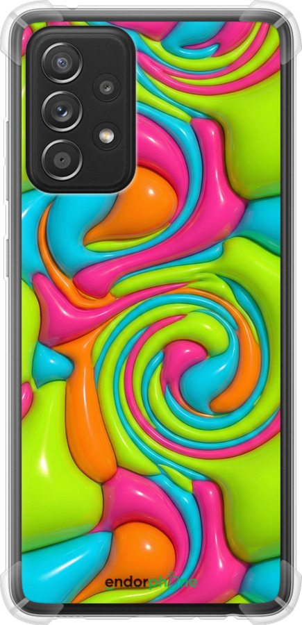 Силіконовий протиударний с посиленими кутами чехол Y2K Jelly Dream для Samsung Galaxy A52 - 6780sp-2251 изображение 