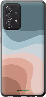 2D пластиковий чехол З синіми та рожевими хвилями в стилі ретро для Samsung Galaxy A52s 5G A528B - 6532t-2583 изображение 