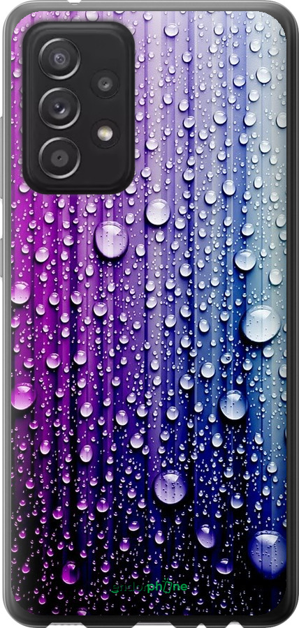 

2D пластиковий чохол "Краплини води" для Samsung Galaxy A52, Синій