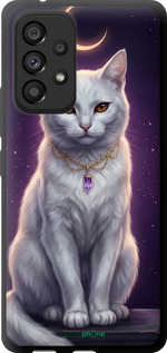TPU чехол Mystic White Cat Gothic Dark Purple Gold для Samsung Galaxy A53 A536E - 6805b-2585 изображение 