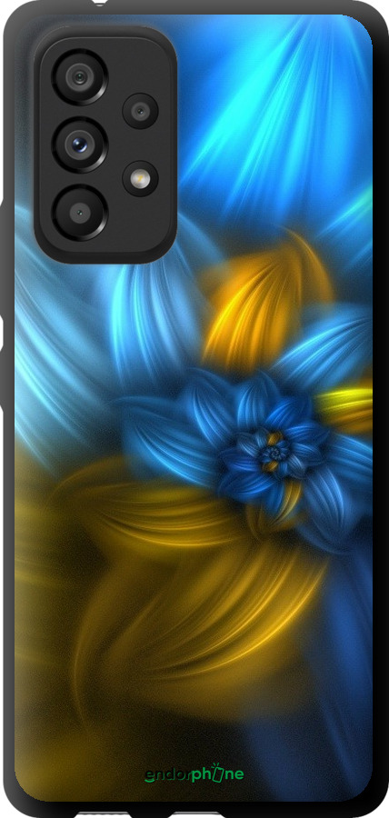 

TPU чорний чохол "Візерунок 46" для Samsung Galaxy A53 A536E, Синій