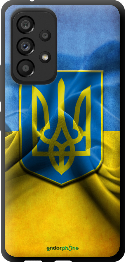 

TPU чорний чохол "Прапор та герб України" для Samsung Galaxy A53 A536E, Блакитний