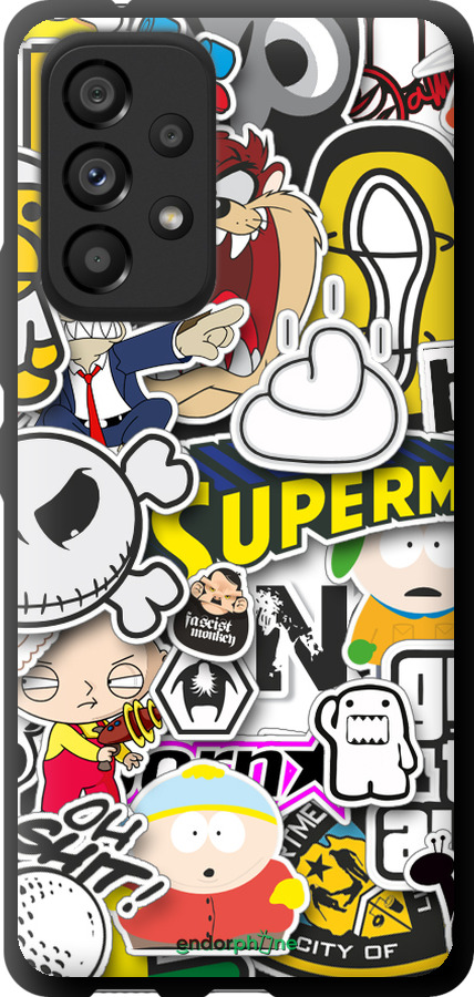 TPU чехол Popular logos для Samsung Galaxy A53 A536E - 4023b-2585 изображение 