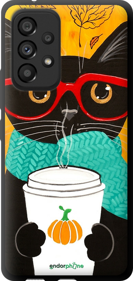 TPU чехол Осенний кот для Samsung Galaxy A53 A536E - 4026b-2585 изображение 