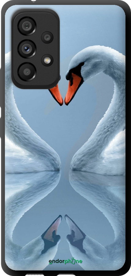 TPU чехол Лебеді для Samsung Galaxy A53 A536E - 6007b-2585 изображение 