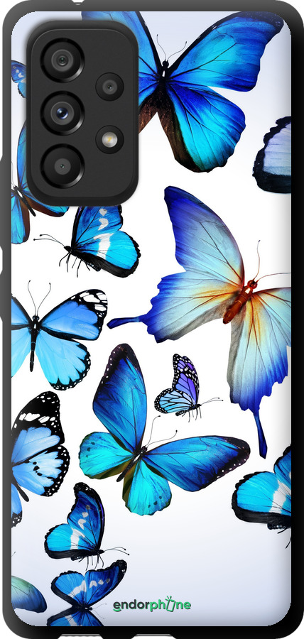TPU чехол Бабочки для Samsung Galaxy A53 A536E - 6023b-2585 изображение 