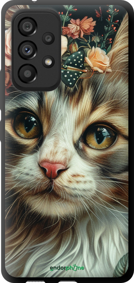TPU чехол Cats and flowers для Samsung Galaxy A53 A536E - 6069b-2585 изображение 