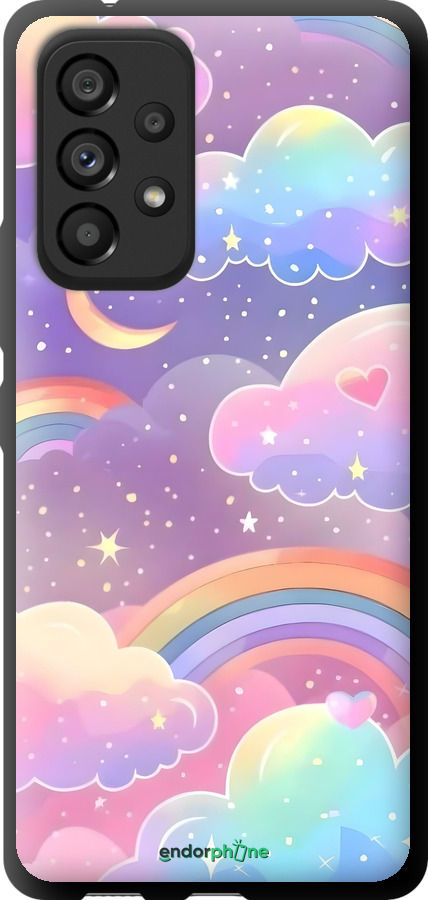TPU чехол Облака и радуга для Samsung Galaxy A53 A536E - 6312b-2585 изображение 