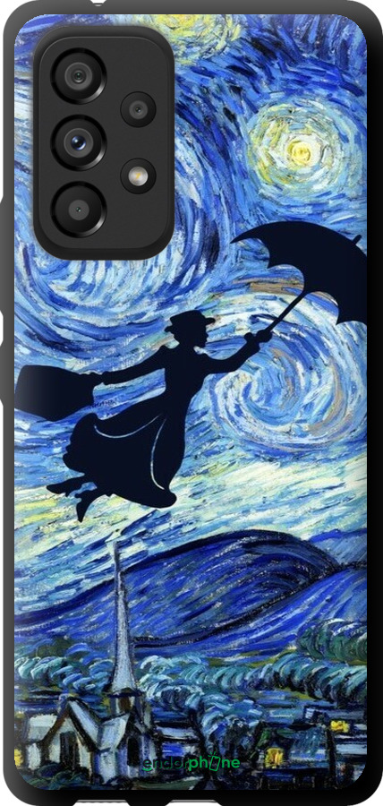 TPU чехол С изображением Мэри Поппинс «Звездная ночь» для Samsung Galaxy A53 A536E - 6487b-2585 изображение 