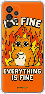 Силикон с усиленными углами чехол Funny Cat для Samsung Galaxy A53 A536E - 6786sp-2585 изображение 