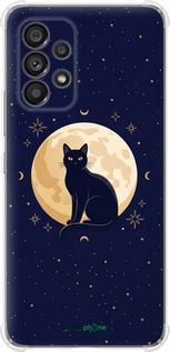 Силикон с усиленными углами чехол Cute Cat Celestial/Witchy для Samsung Galaxy A53 A536E - 6787sp-2585 изображение 
