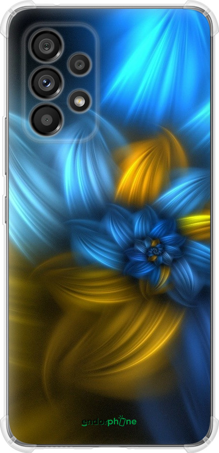 

Силіконовий протиударний с посиленими кутами чохол "Візерунок 46" для Samsung Galaxy A53 A536E, Синій