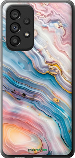 Силиконовый чехол Мрамор красивый для Samsung Galaxy A53 A536E - 6376u-2585 изображение 