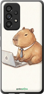 Силіконовий чехол Funny Capybara CEO Working для Samsung Galaxy A53 A536E - 6777u-2585 изображение 
