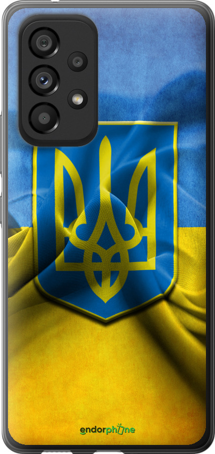 

Силіконовий чохол "Прапор та герб України" для Samsung Galaxy A53 A536E, Блакитний