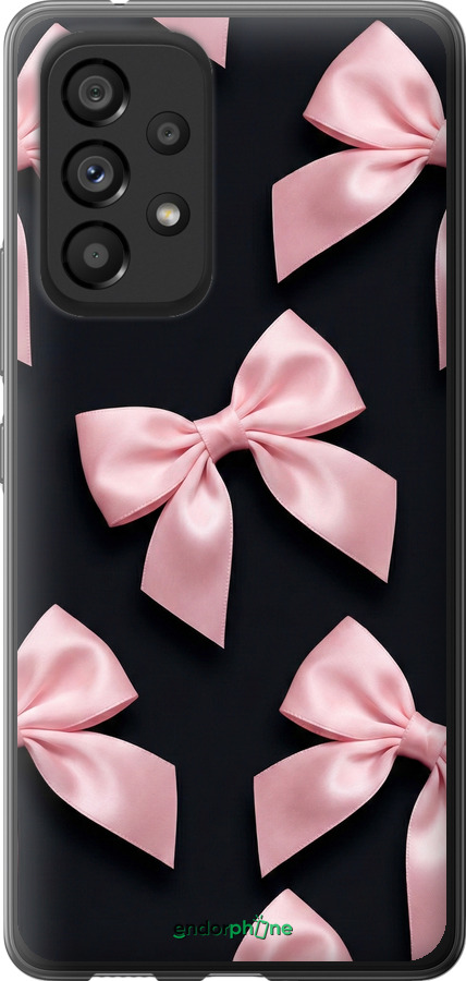 Силиконовый чехол Coquette Ribbons Dark Coquette для Samsung Galaxy A53 A536E - 6767u-2585 изображение 