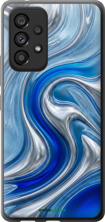 Силіконовий чехол Liquid Chrome для Samsung Galaxy A53 A536E - 6781u-2585 изображение 